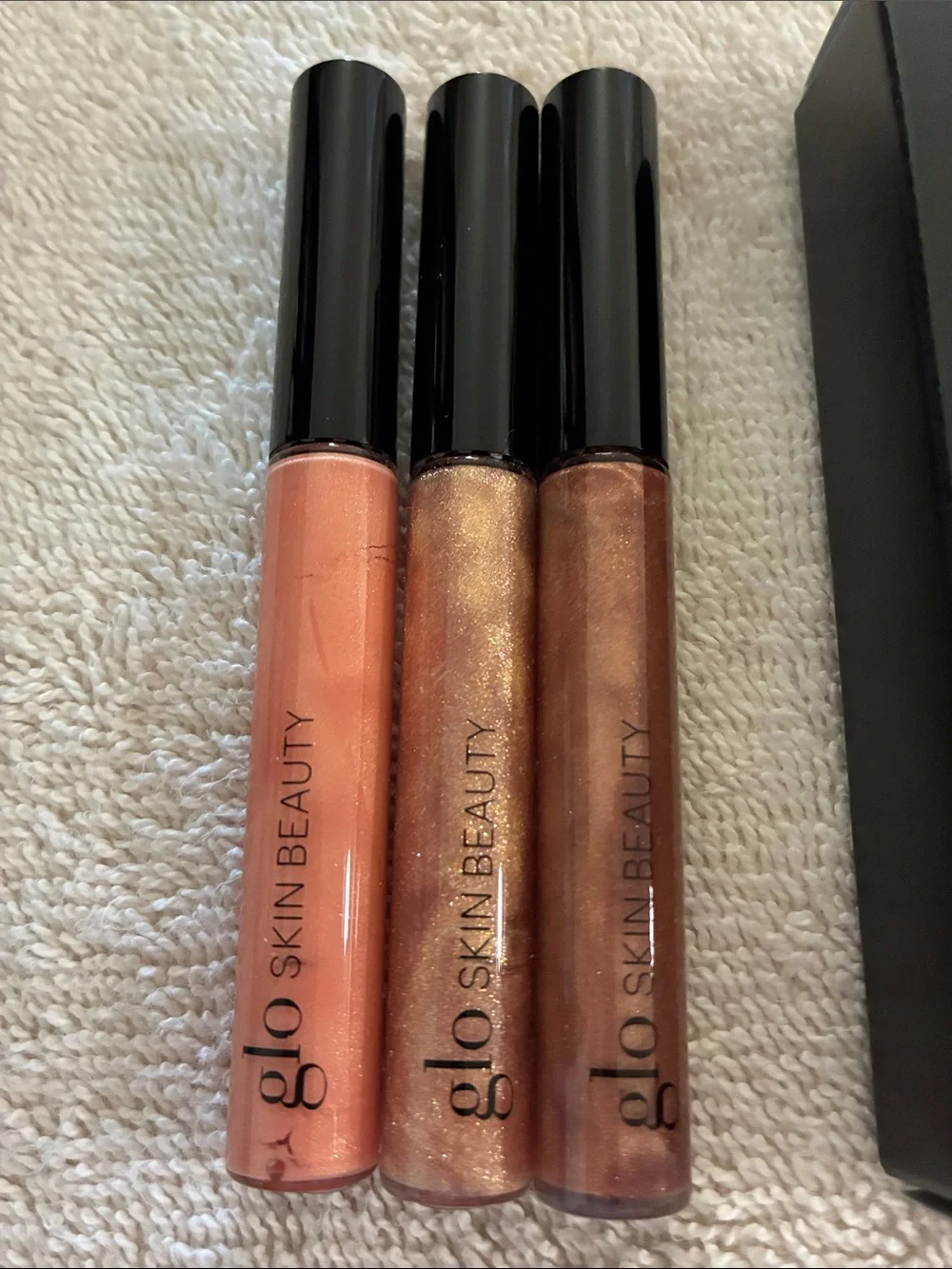 Glo Skin Beauty Shimmer Lip Gloss Trio - Peach, Rose, Bronze